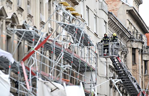 Zagreb: Urušila se skela sa zgrade u Petrinjskoj ulici