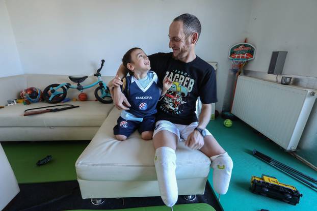 Zagreb: Paraolimpijac Toni Bošnjaković sa sinom Vinkom