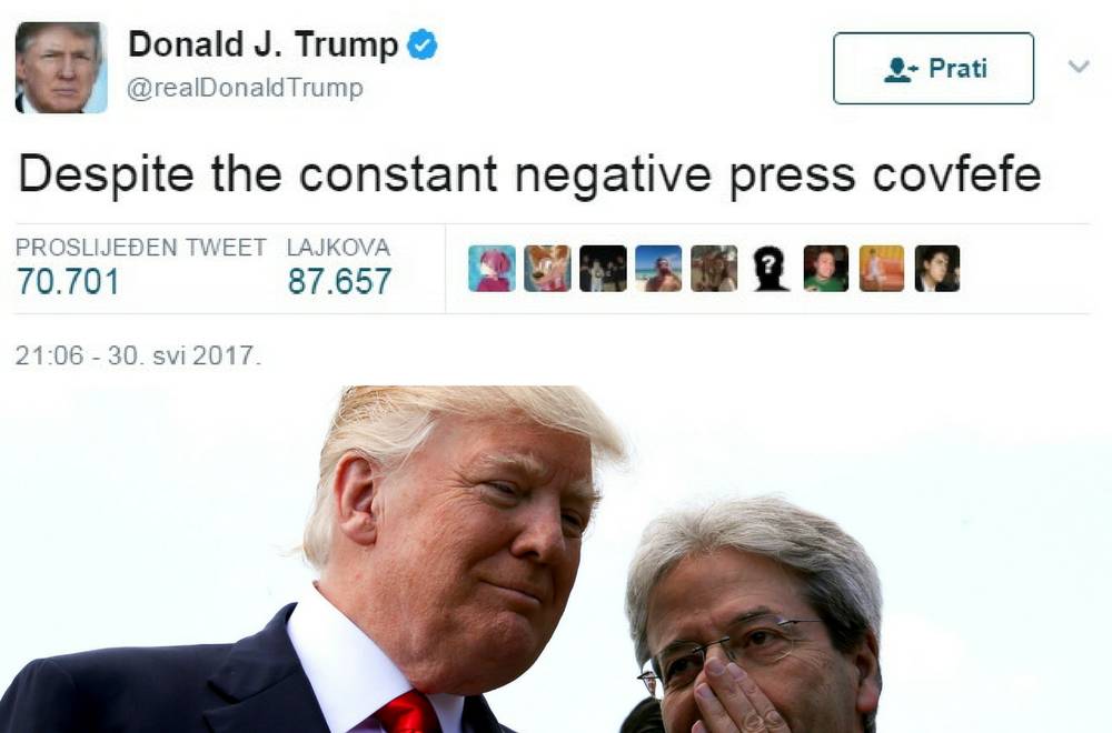 'Donalde, jesi li pijan?': Trump napisao tweet pun pogrešaka