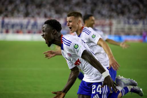 Hajduk - Dinamo City 2-1: 'Bili' zasluženo slavili na Poljudu na krilima Durdova i Bambe