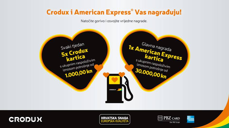 Crodux i American Express vas nagrađuju sa 75.000 kn