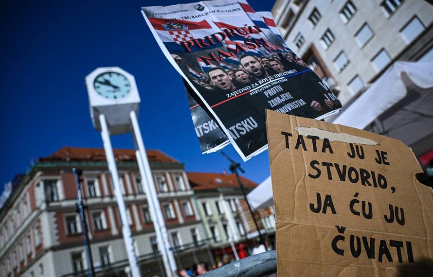 Zagreb: Održan "Prosvjed za spas hrvatske kulture, ne uvozu stranih radnika"