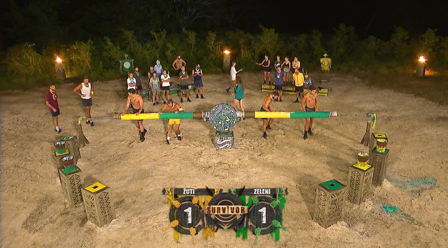 Žuti u 'Survivoru' odnijeli dvije pobjede zaredom i osvojili hrpu namirnica, ali i pizzu
