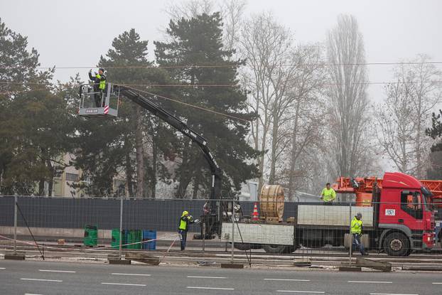 Radovi na Sarajevskoj cesti, proširenje ceste i gradnja nove tramvajske rute