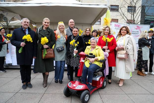 Zagreb: Obilježavanje Međunarodnog dana narcisa na Cvjetnom trgu