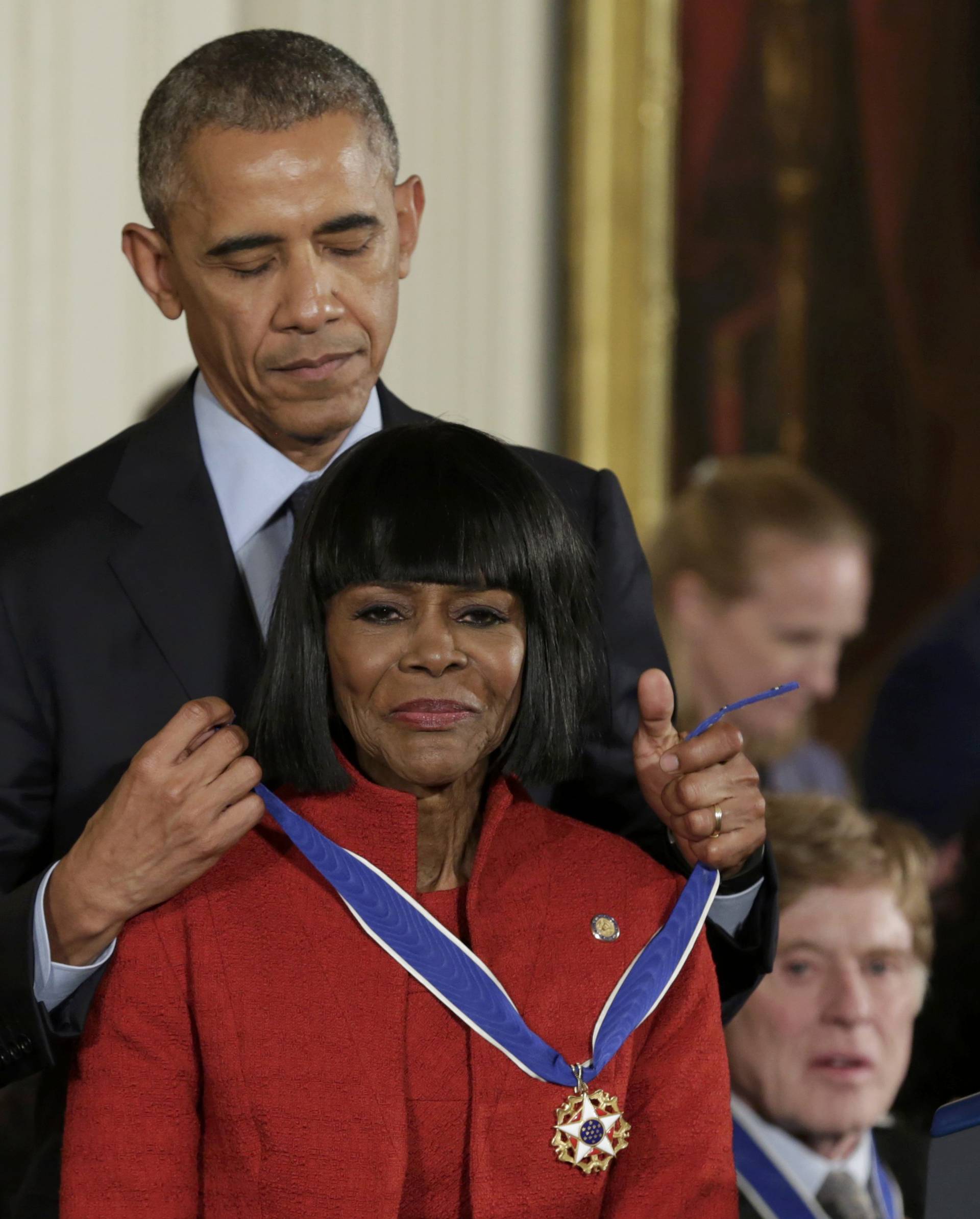 U.S. President Obama presents the Presidential Medal of Freedom to actress Tyson during ceremony at the White House in Washington