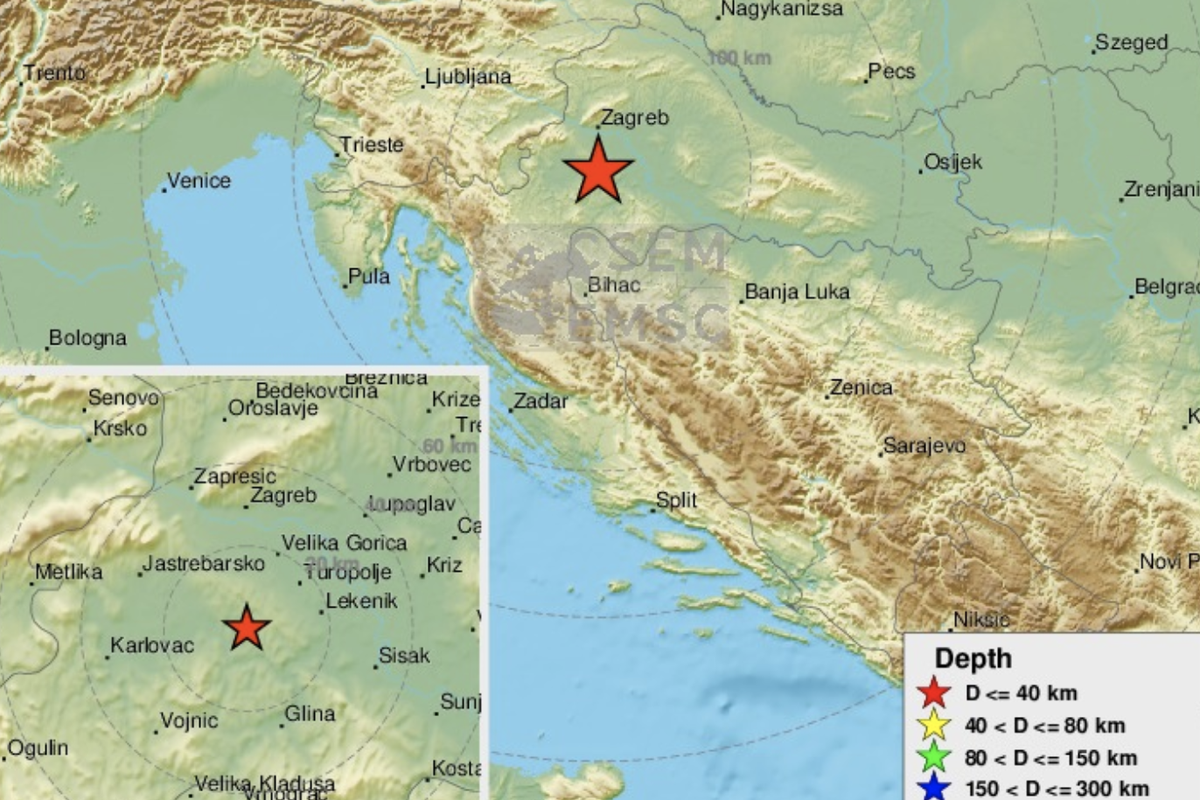 Potres magnitude 2.6 blizu Siska: 'Čula se tutnjava'