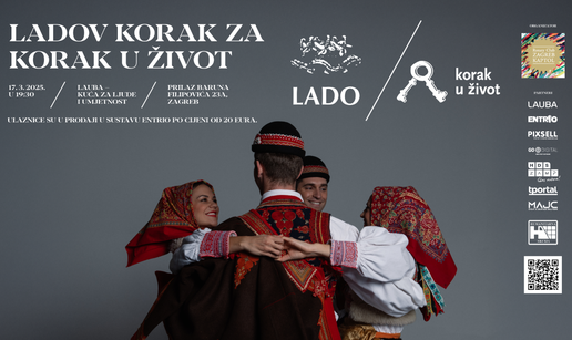Ansambl Lado pleše za mlade bez roditeljske skrbi u Laubi