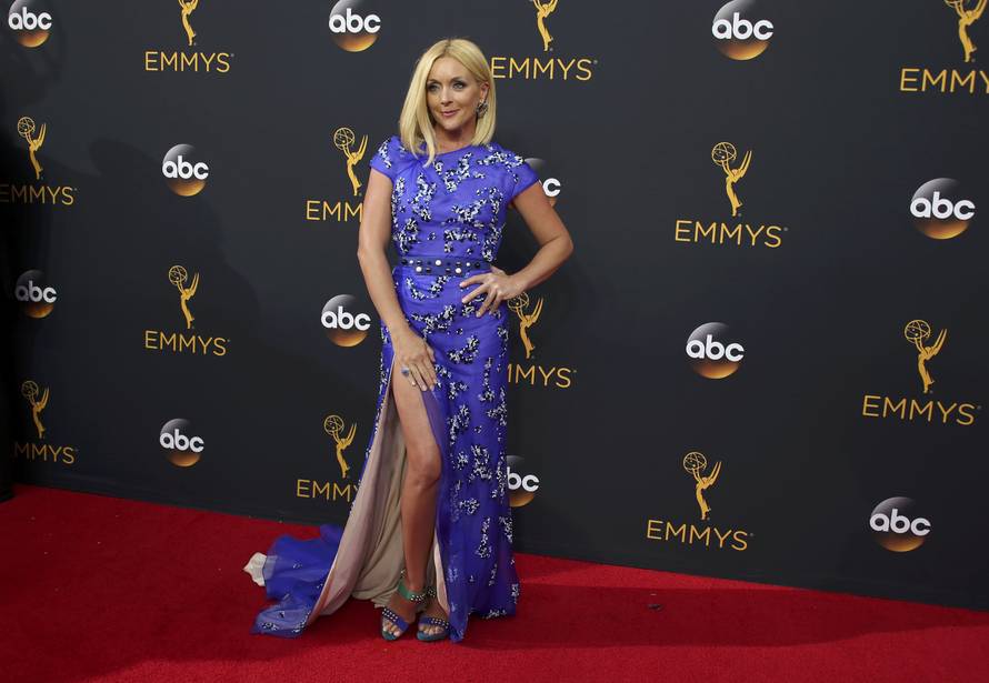 Actress Jane Krakowski from the Netflix series "Unbreakable Kimmy Schmidt" arrives at the 68th Primetime Emmy Awards in Los Angeles, California