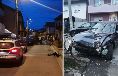 VIDEO Lom u Dubravi: Vozač razbio nekoliko parkiranih auta, napravio kaos pa bježao policiji