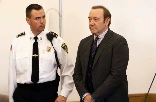 Actor Kevin Spacey is arraigned on a sexual assault charge at Nantucket District Court in Nantucket