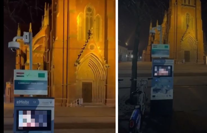 Na ekranu pred osječkom Katedralom vrtili se filmovi za odrasle: "Hakirani smo!"