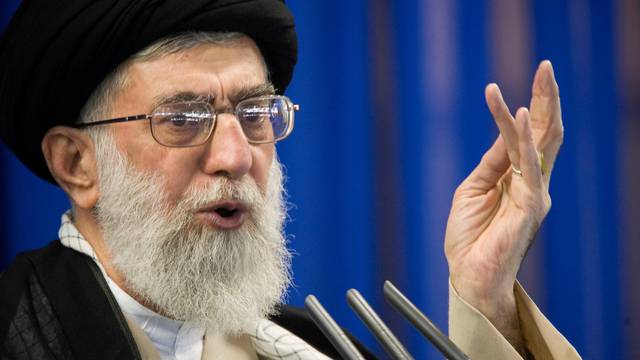 FILE PHOTO: Iran's Supreme Leader Ayatollah Ali Khamenei speaks during Friday prayers in Tehran