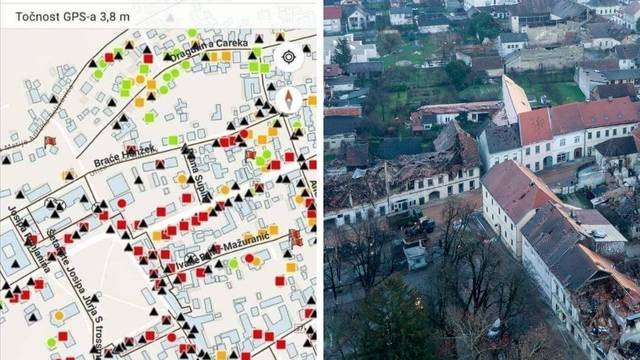 Strašna karta statičara: Crveni trokutići su zgrade za rušenje...