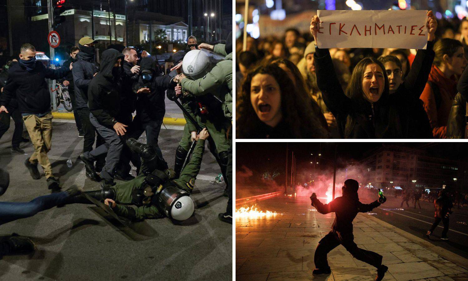 VIDEO Grci na ulicama nakon tragične nesreće. Žestoki sukobi prosvjednika i policije u Ateni