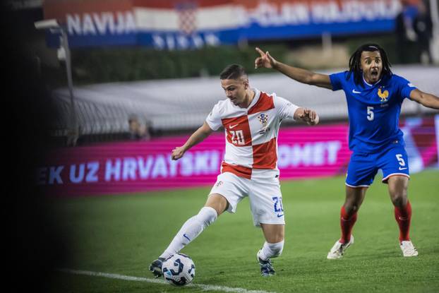 Prva utakmica četvrtfinala UEFA Lige nacija između Hrvatske i Francuske