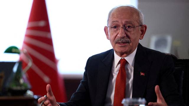 FILE PHOTO: Turkish presidential candidate Kilicdaroglu gives interview to Reuters in Ankara
