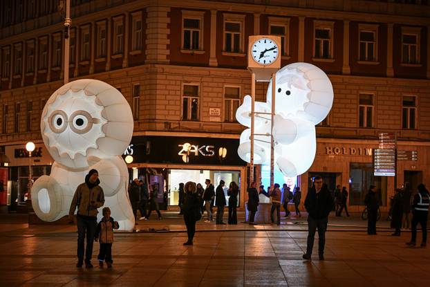 Pripreme za Festival svjetla u Zagrebu