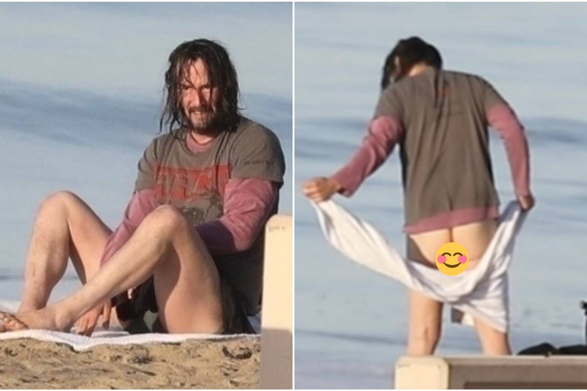 Izludio obožavateljice: Keanu Reeves pokazao guzu na plaži