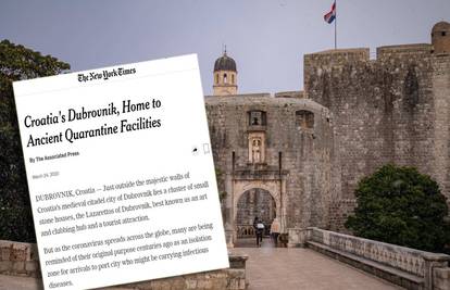 I New York Times piše o prvoj karanteni ikad - u Dubrovniku
