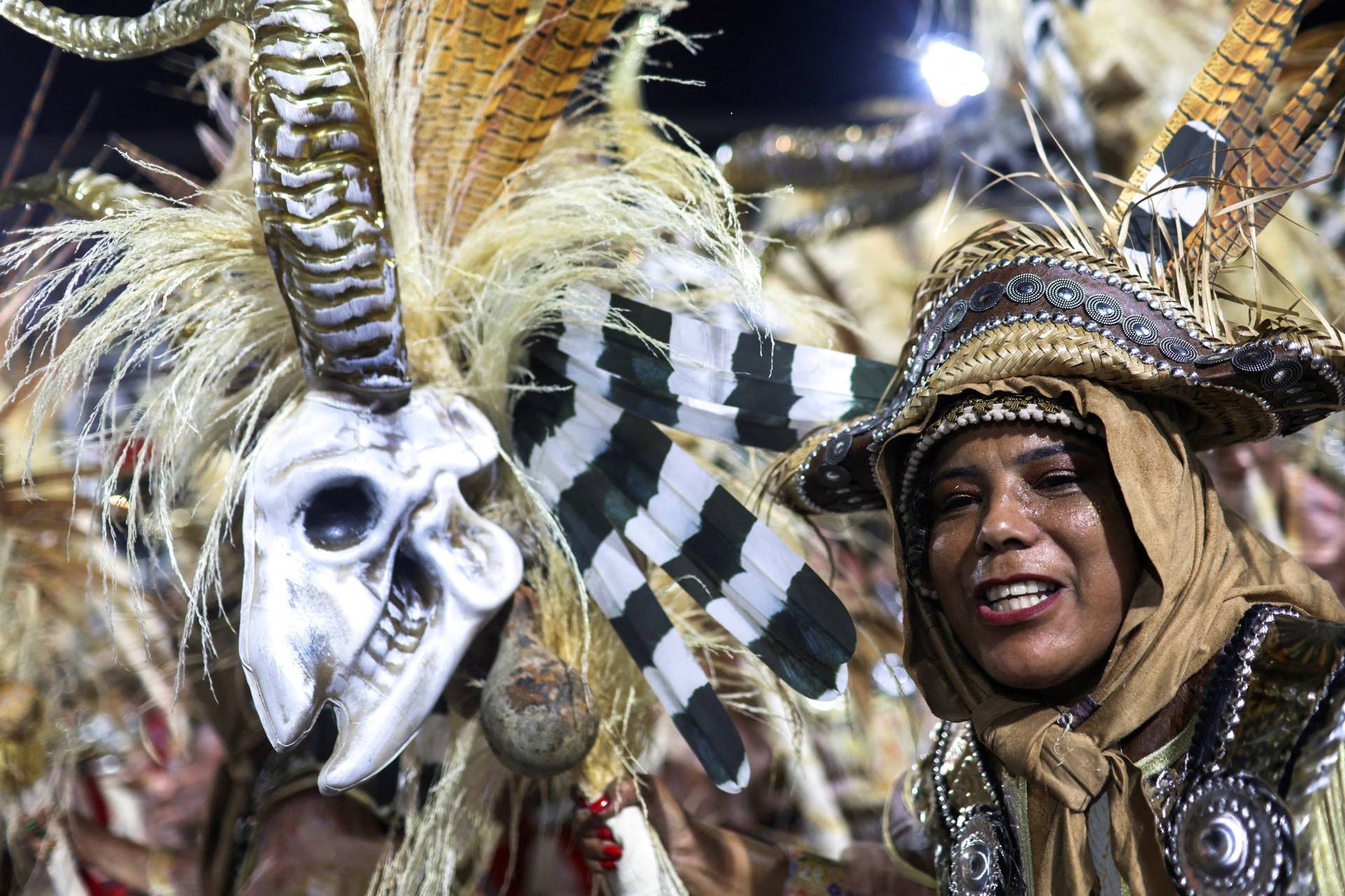 Carnival magic descends on Rio as second night of elite samba schools lights up the Sambadrome, in Rio de Janeiro