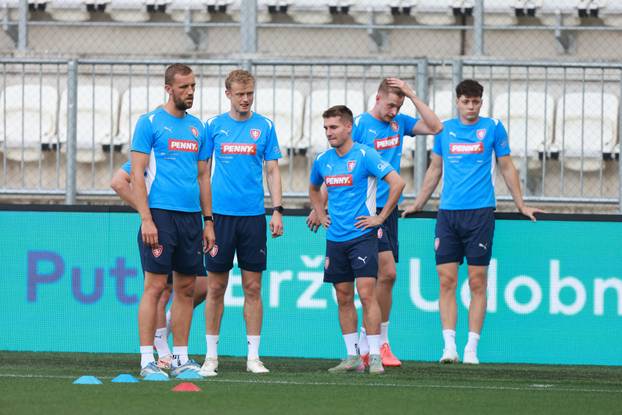 Osijek: Trening češke nogometne reprezentacije