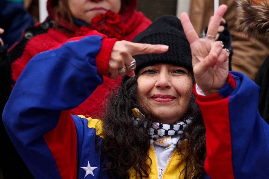 Britain's Stop the War campaign calls for 'No war on Venezuela', in London