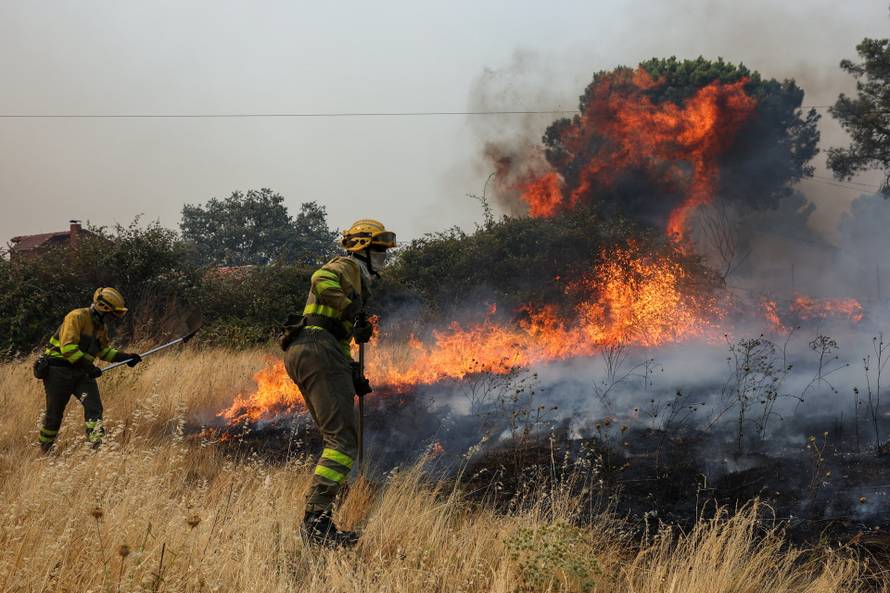 Wildfire in El Tiemblo
