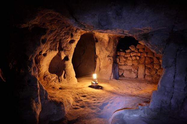 The underground city of Mazikoy,( or "Mazi"), Cappadocia, Turkey