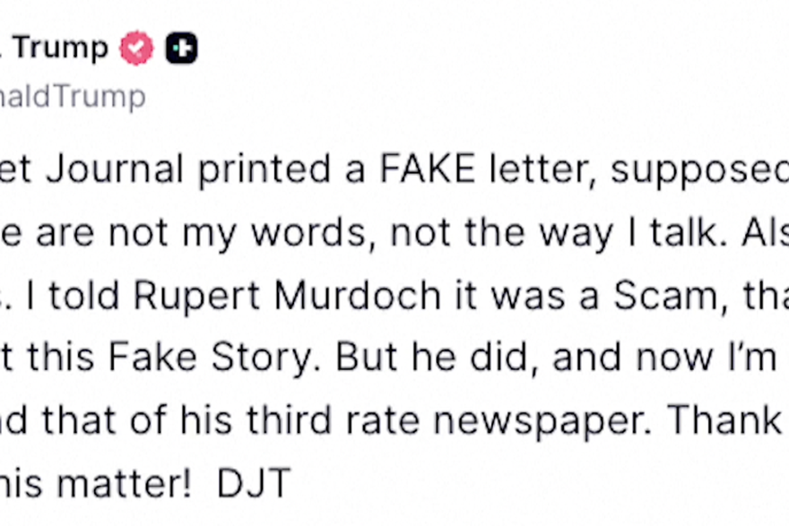 WSJ tvrdi: Trumpovo ime na rođendanskoj poruci Epsteinu iz 2003. godine. Trump: To je laž