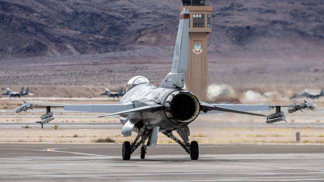 Annual Red Flag military exercise between the United States, Britain and Australia, in Nevada