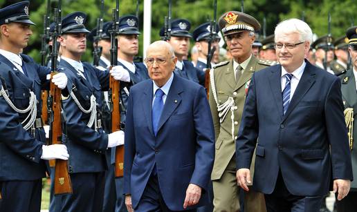 Napolitano stigao u Zagreb, ali žuri u Italiju zbog rebalansa