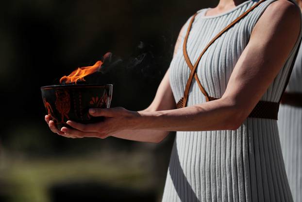 Lighting ceremony of the Olympic flame for Tokyo 2020