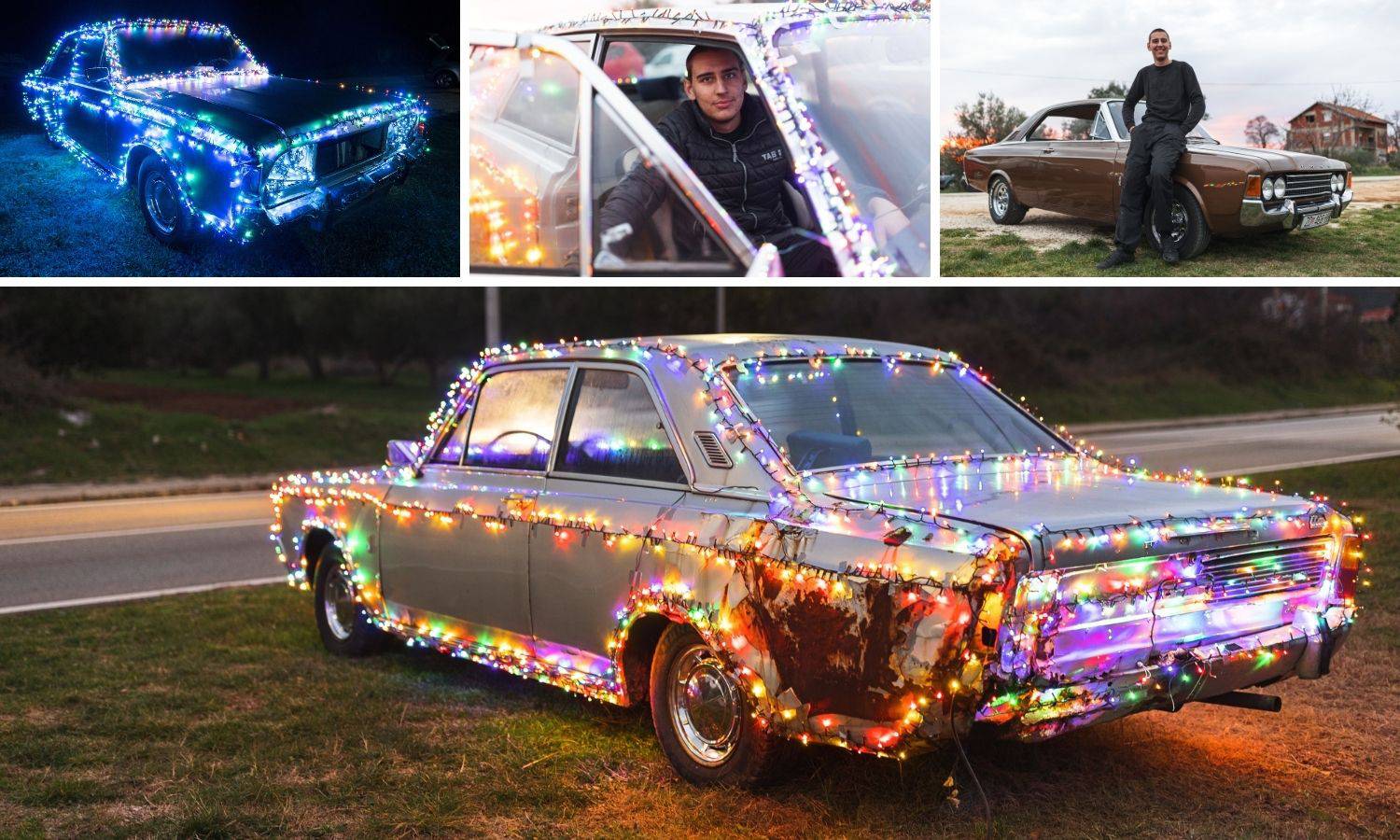 Božićni auto iz Sukošana: 'Svi se  dolaze slikati s našim Fordom'