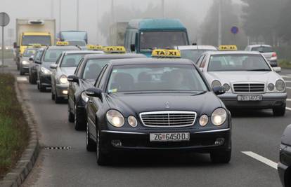 Taksisti stvorili kolonu od Gorice na putu do Zubaka