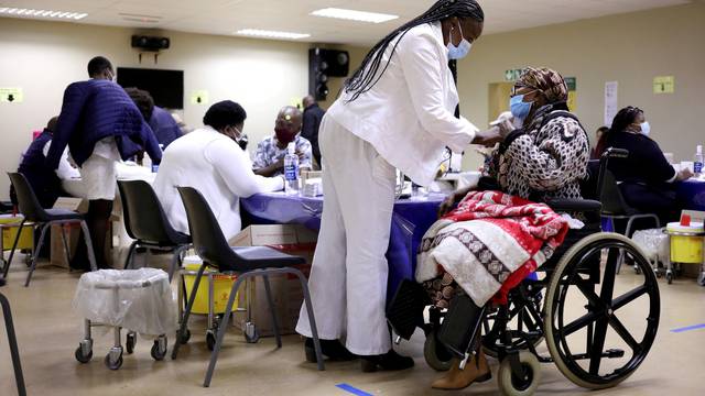 FILE PHOTO: South Africa rolls out COVID-19 vaccines to the elderly