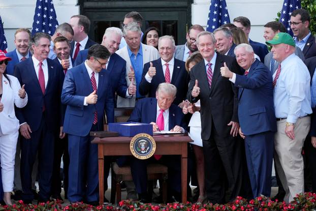 U.S. President Trump expected to sign the "One Big Beautiful Bill Act," at the White House
