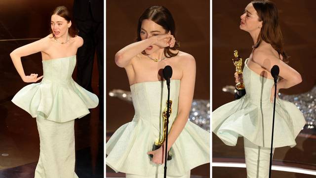 Emma Stone dobila Oscara pa otkrila: 'Potrgala mi se haljina dok je Ryan Gosling pjevao...'