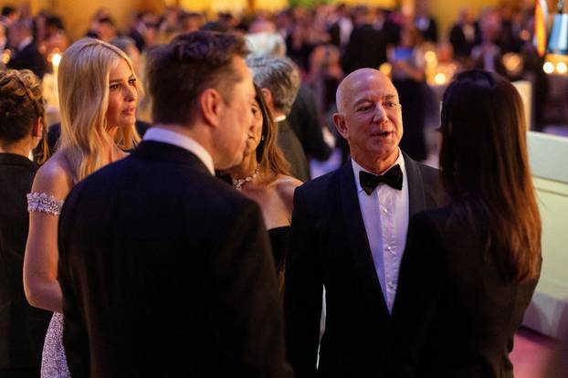 Trump attends a candlelight dinner at the National Building Museum in Washington