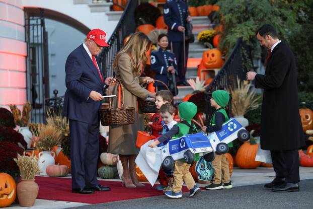 U.S. President Trump and first lady host Halloween event at White House in Washington