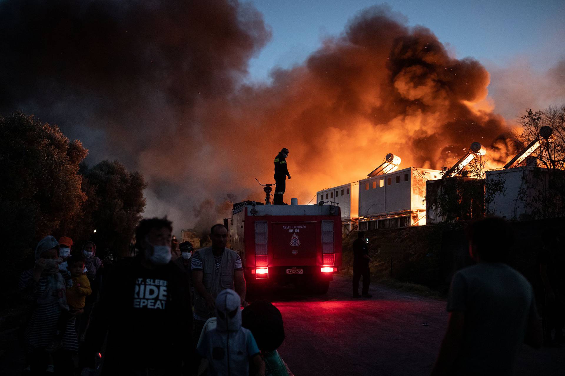 New fire breaks out at Greece's overcrowded Moria refugee camp