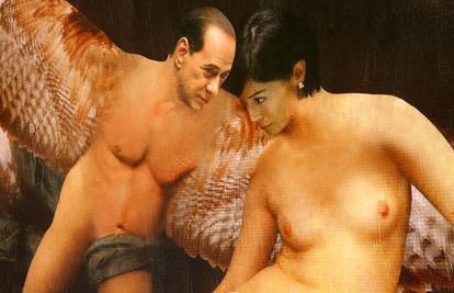 Silvio i prelijepa ministrica goli s anđeoskim krilima  