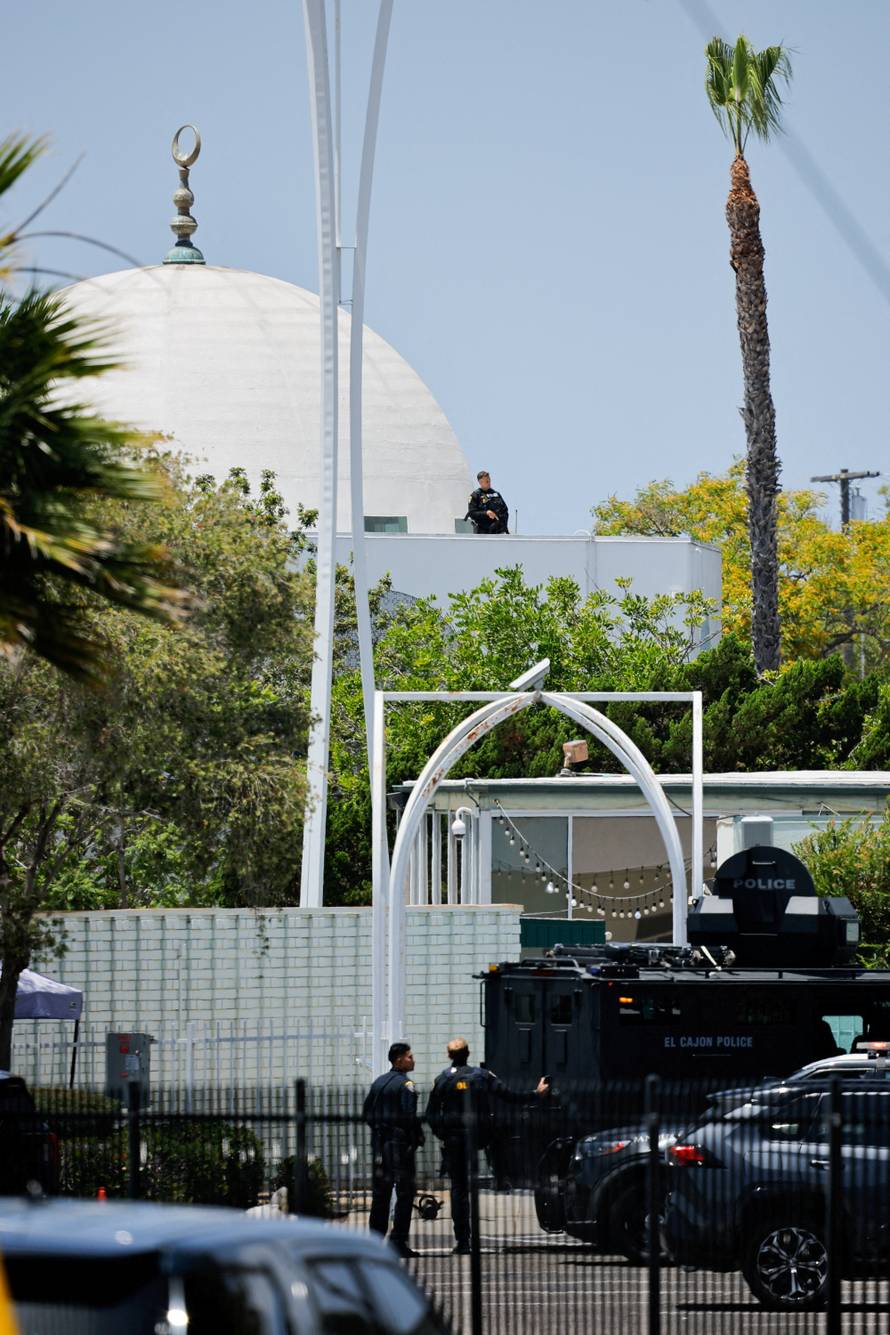 scene of a reported active shooter situation at the Islamic Center in San Diego