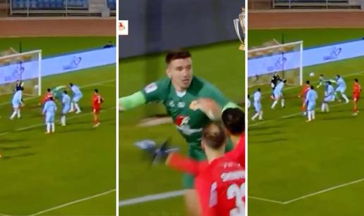 VIDEO Biv&scaron;i golman Hajduka u 122. minuti senzacionalno zabio u maniri vrhunskog strijelca