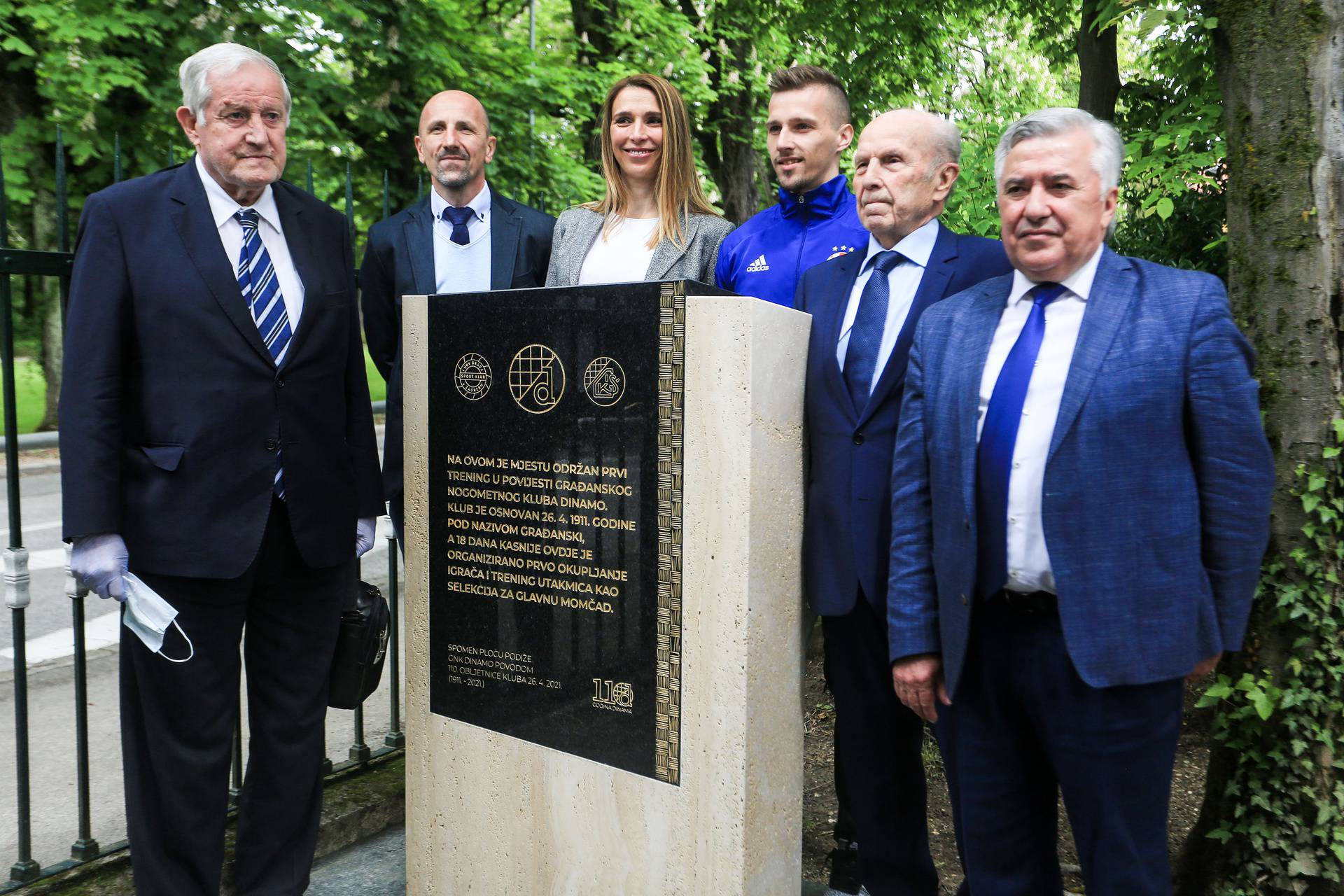 Zagreb: Svečano otkrivena ploča na mjestu osnutka GNK Dinamo