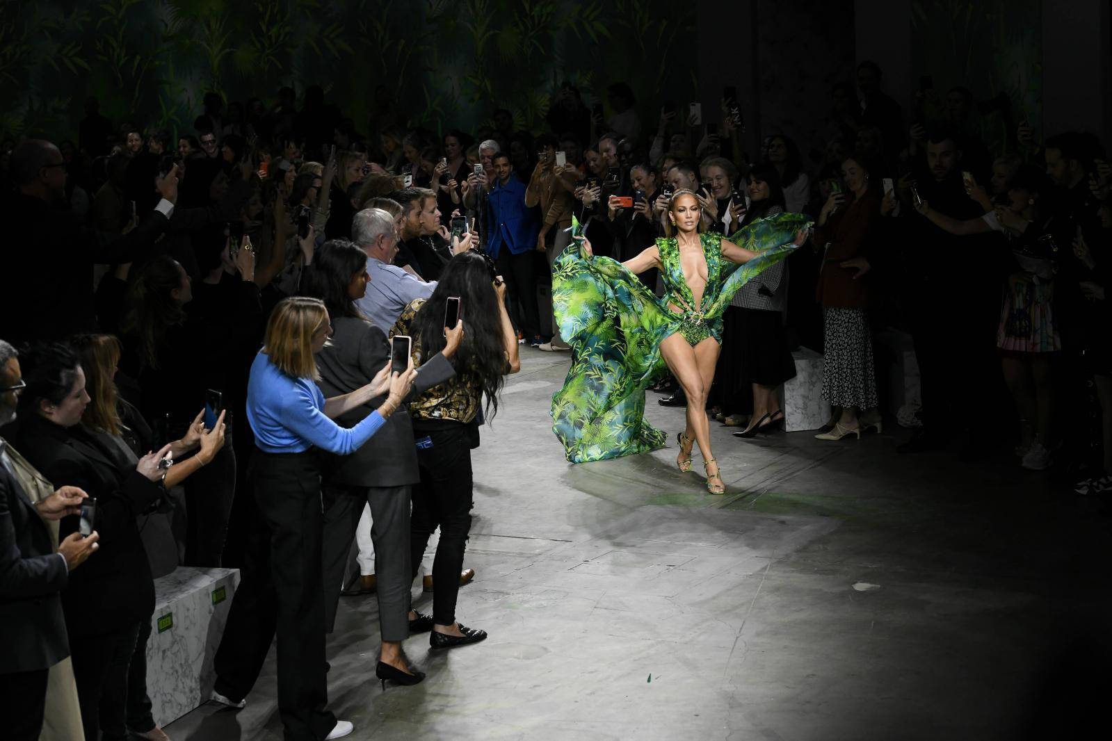 Jennifer Lopez at VERSACE SS20 Runway during Milan Fashion Week  - Milan, Italy 20/09/2019