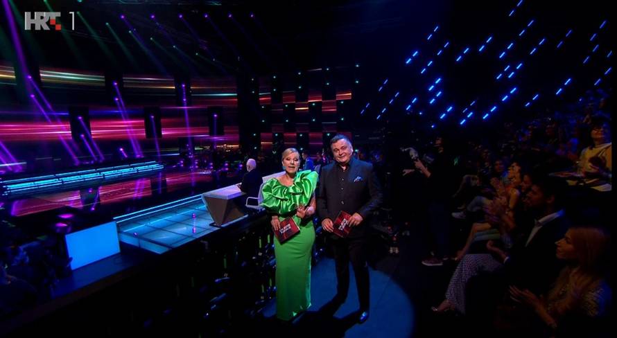 Barbara Kolar blistala u zelenoj haljini u finalu showa 'Zvijezde pjevaju': Duško ju je pohvalio