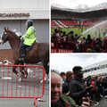 Utakmica Uniteda i Liverpoola je otkazana! Navijači se tukli s policajcima, bacali boce i baklje