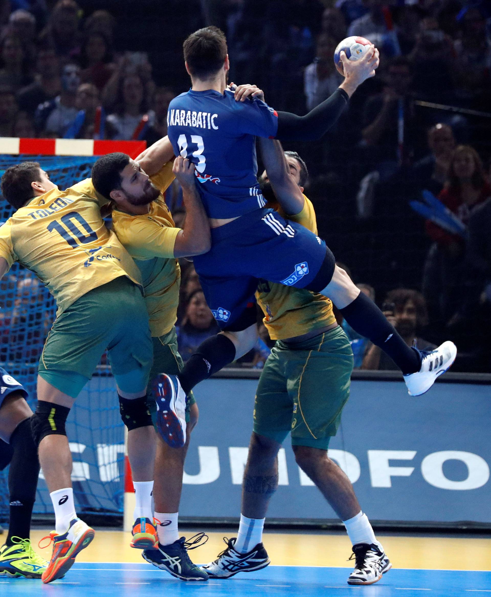 Men's Handball - France v Brazil - 2017 Men's World Championship Main Round - Group A