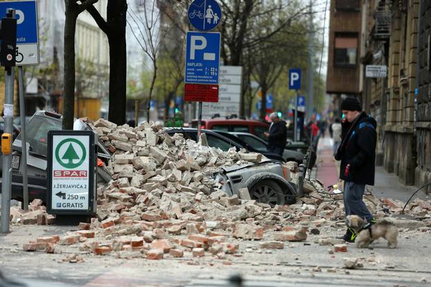 Oštećenja u centru Zagreba nakon potresa